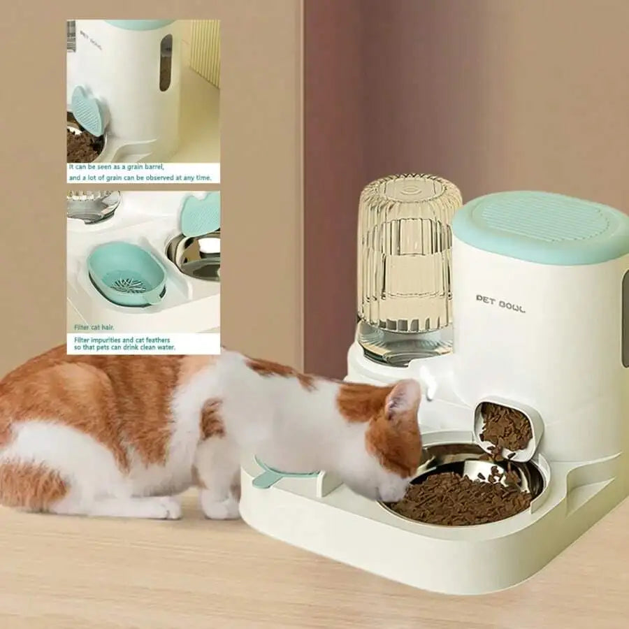PetroNexus™ 2-in-1 Automatic Cat Feeder & Water Dispenser