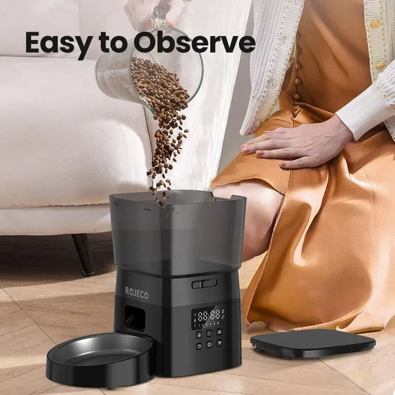 PetroNexus™ Smart Button Auto Pet Feeder — Cat & Dog Food Dispenser