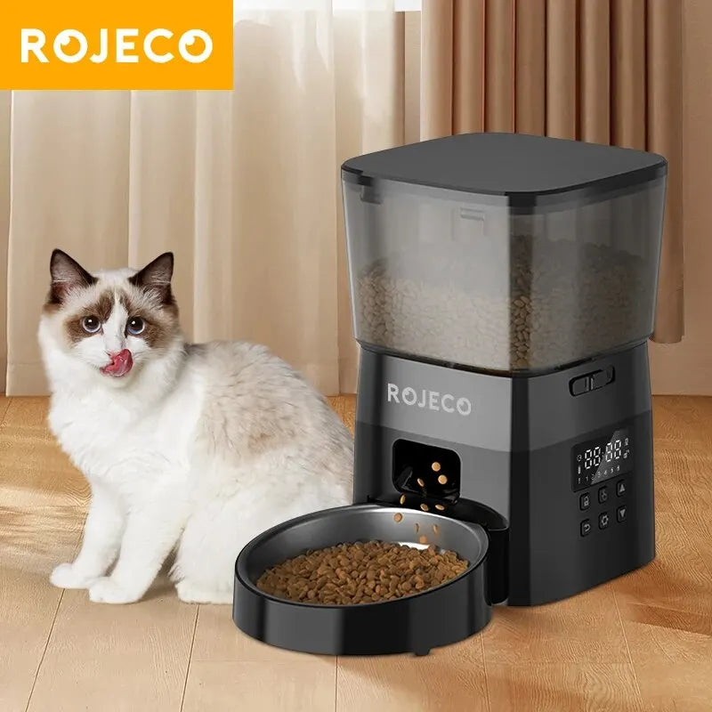 PetroNexus™ Smart Button Auto Pet Feeder — Cat & Dog Food Dispenser