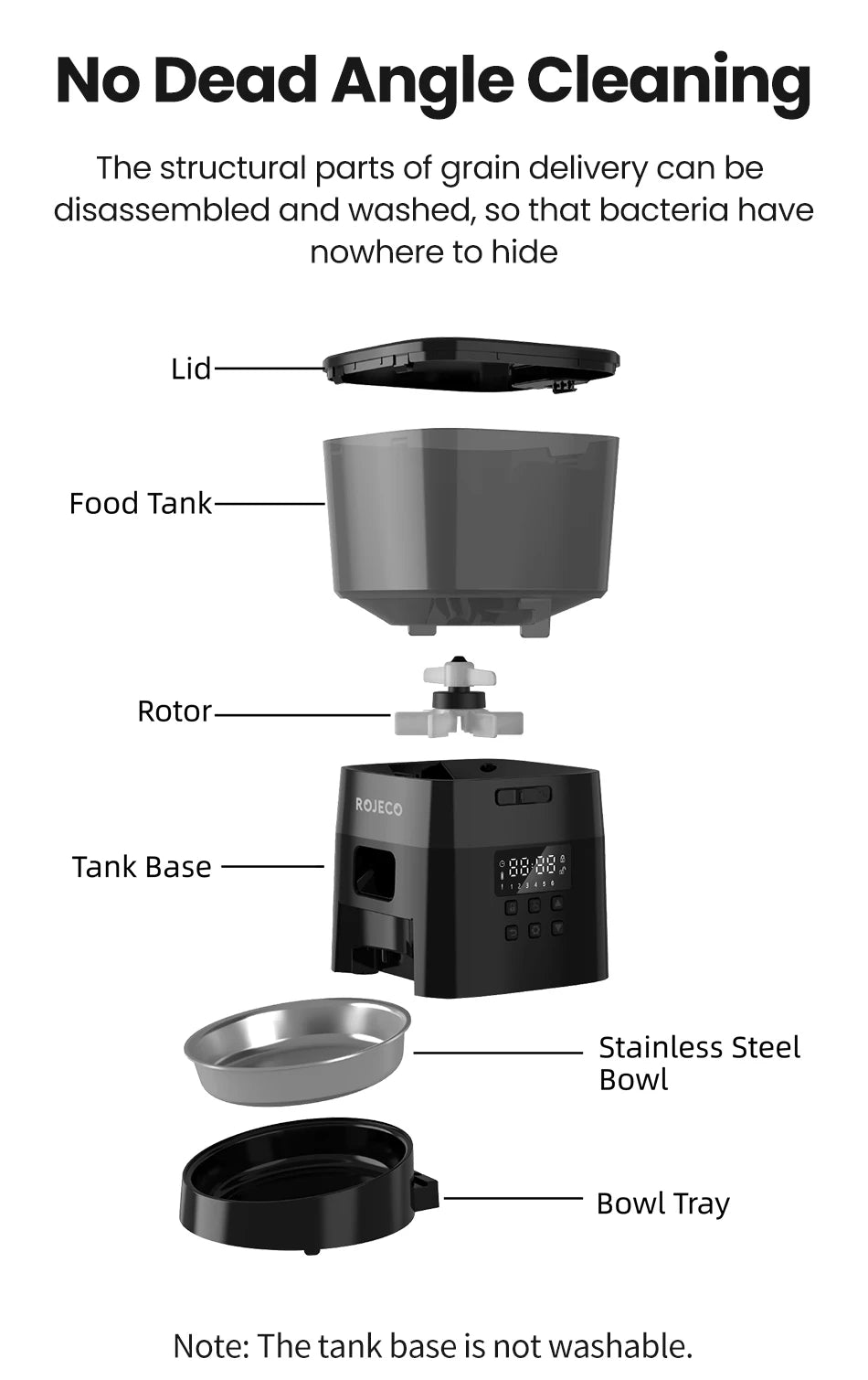 PetroNexus™ Smart Button Auto Pet Feeder — Cat & Dog Food Dispenser