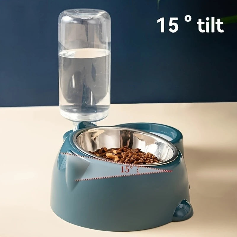 PetroNexus™ Gravity Pet Feeder & Water Dispenser — No Power Needed