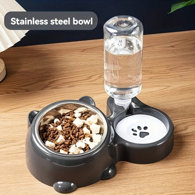PetroNexus™ Gravity Pet Feeder & Water Dispenser — No Power Needed