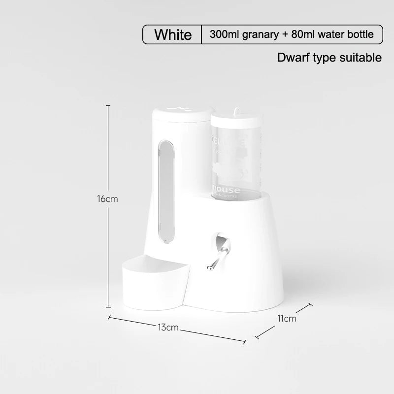PetroNexus™ 2-in-1 Small Pet Feeder & Water Dispenser