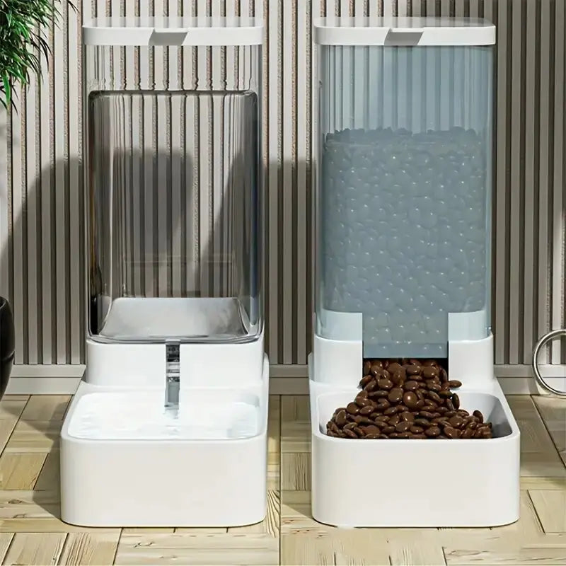 PetroNexus™ Gravity Pet Feeder & Water Dispenser Set