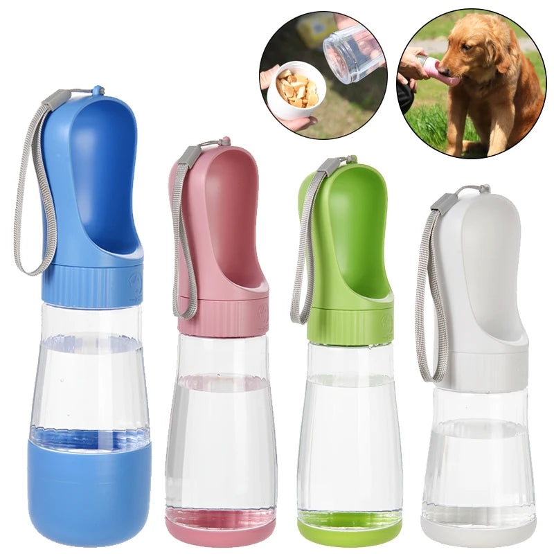 PetroNexus™ Portable Dog Water Bottle & Food Container — 2-in-1 Travel Bottle for Walking, Leak-Proof (Cats & Dogs)