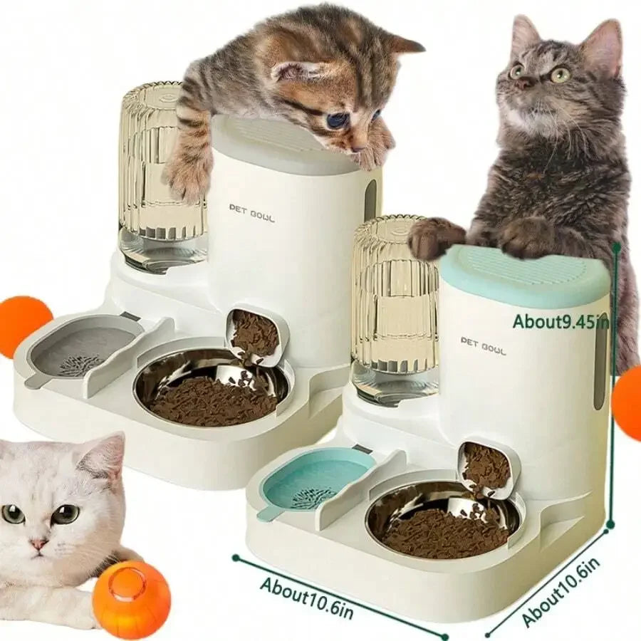 PetroNexus™ 2-in-1 Automatic Cat Feeder & Water Dispenser
