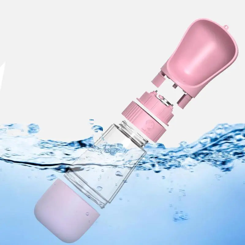 PetroNexus™ Portable Dog Water Bottle & Food Container — 2-in-1 Travel Bottle for Walking, Leak-Proof (Cats & Dogs)