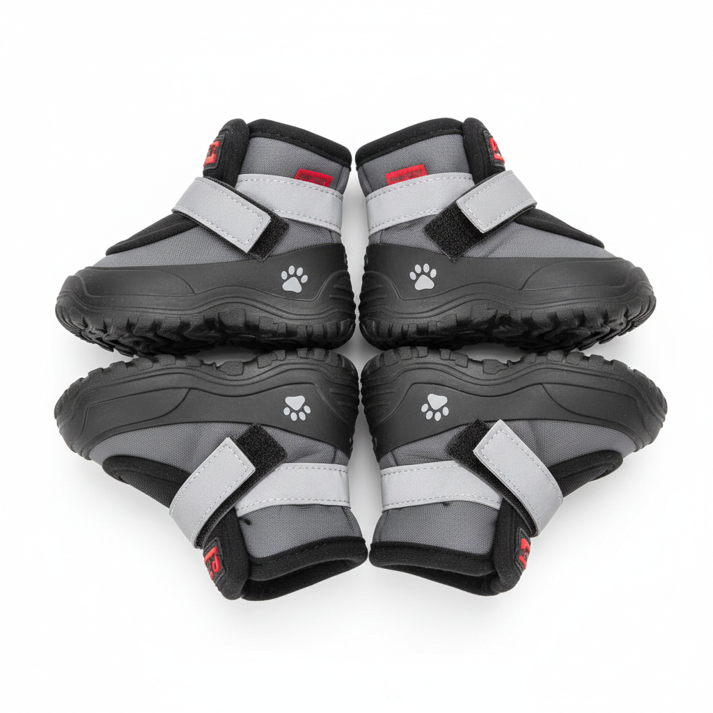 PetroNexus Anti-Slip Waterproof Dog Shoes Set of 4