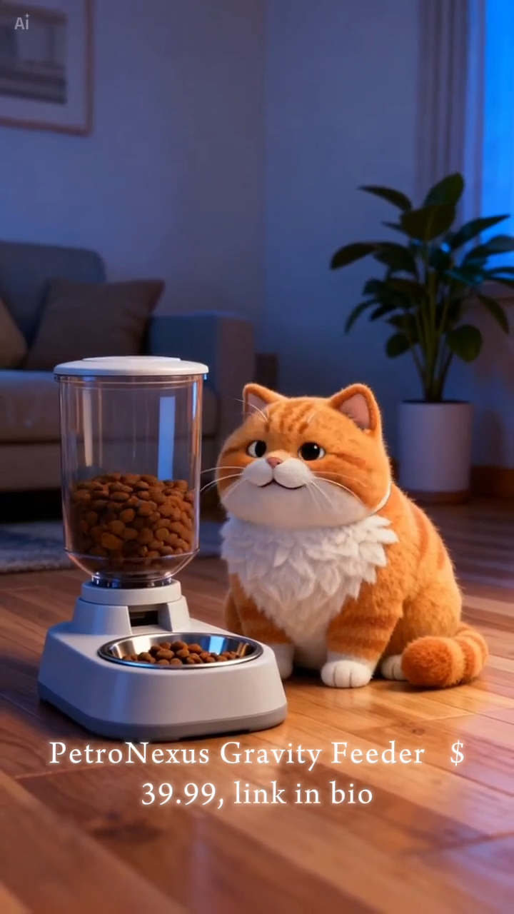 PetroNexus™ Gravity Pet Feeder & Water Dispenser — No Power Needed